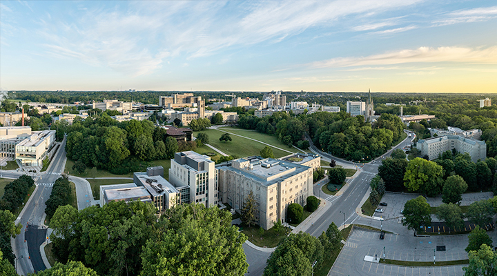 Aerial view of Western University