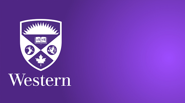 the western shield logo with a purple gradient background